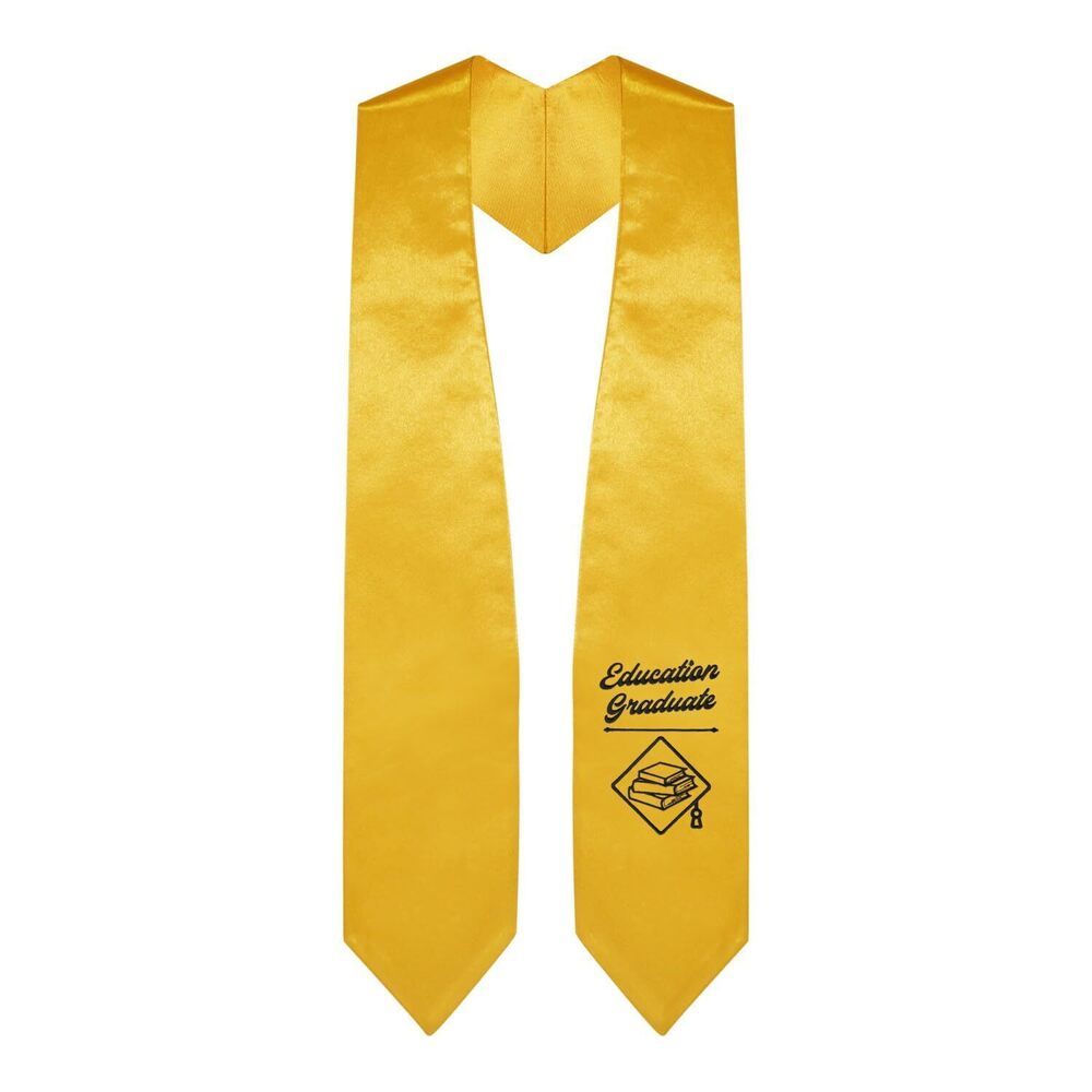 7997 Education Graduate Stole With Classic Tips Unisex Adult 62” Long
